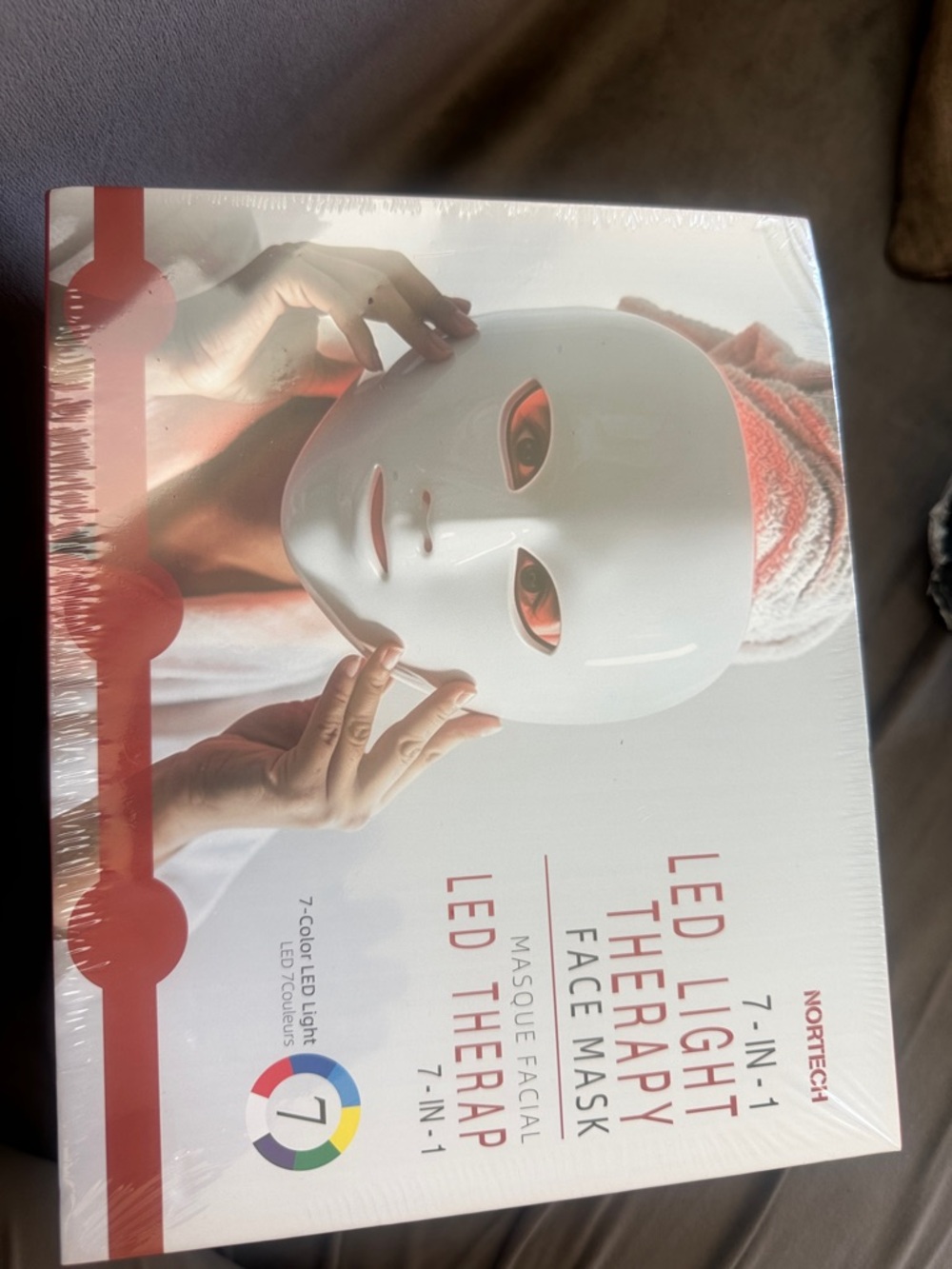 LED Light Therapy Face Mask - White -